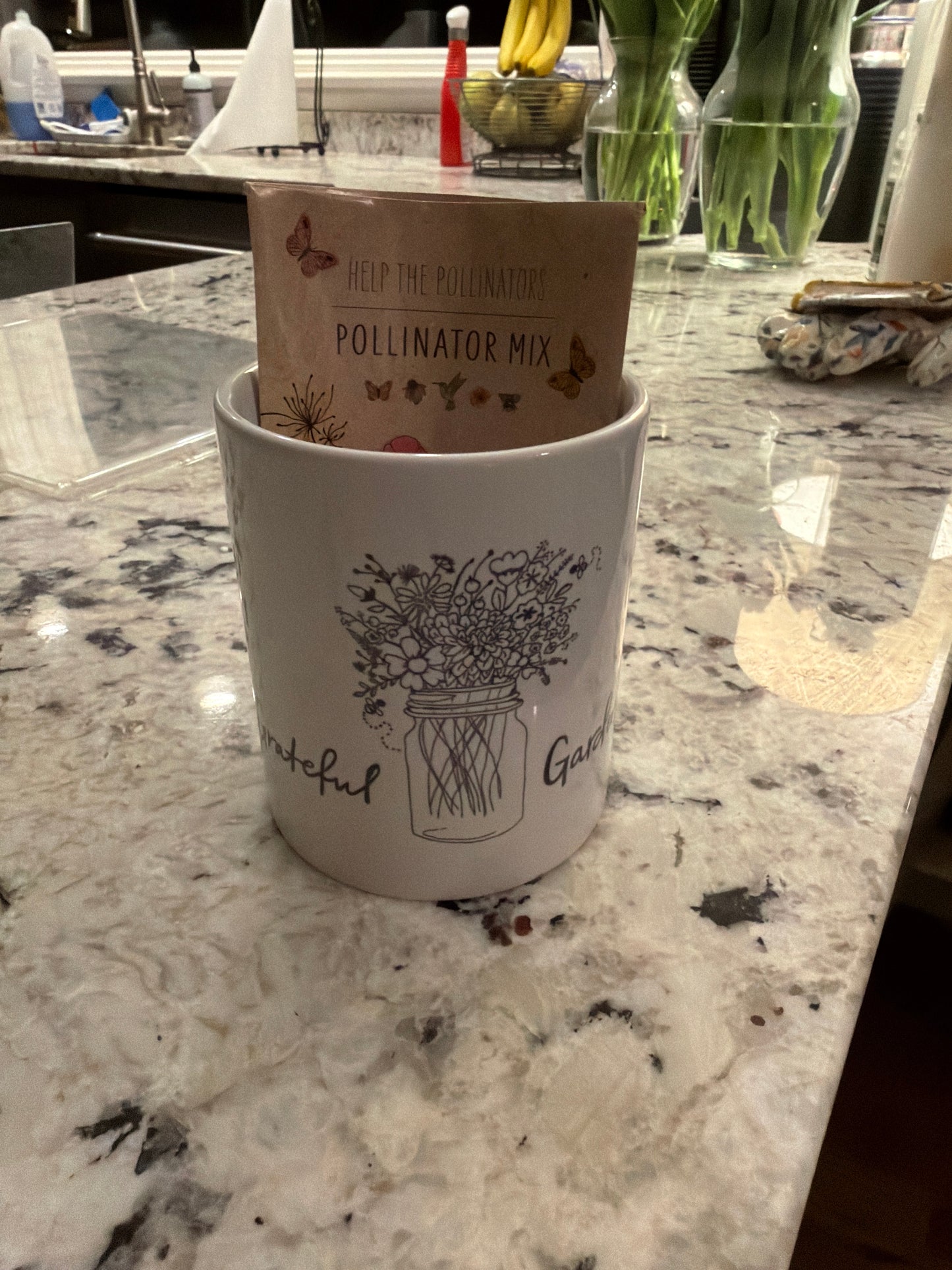 Grateful Gardeners Coffee Mug with Seeds